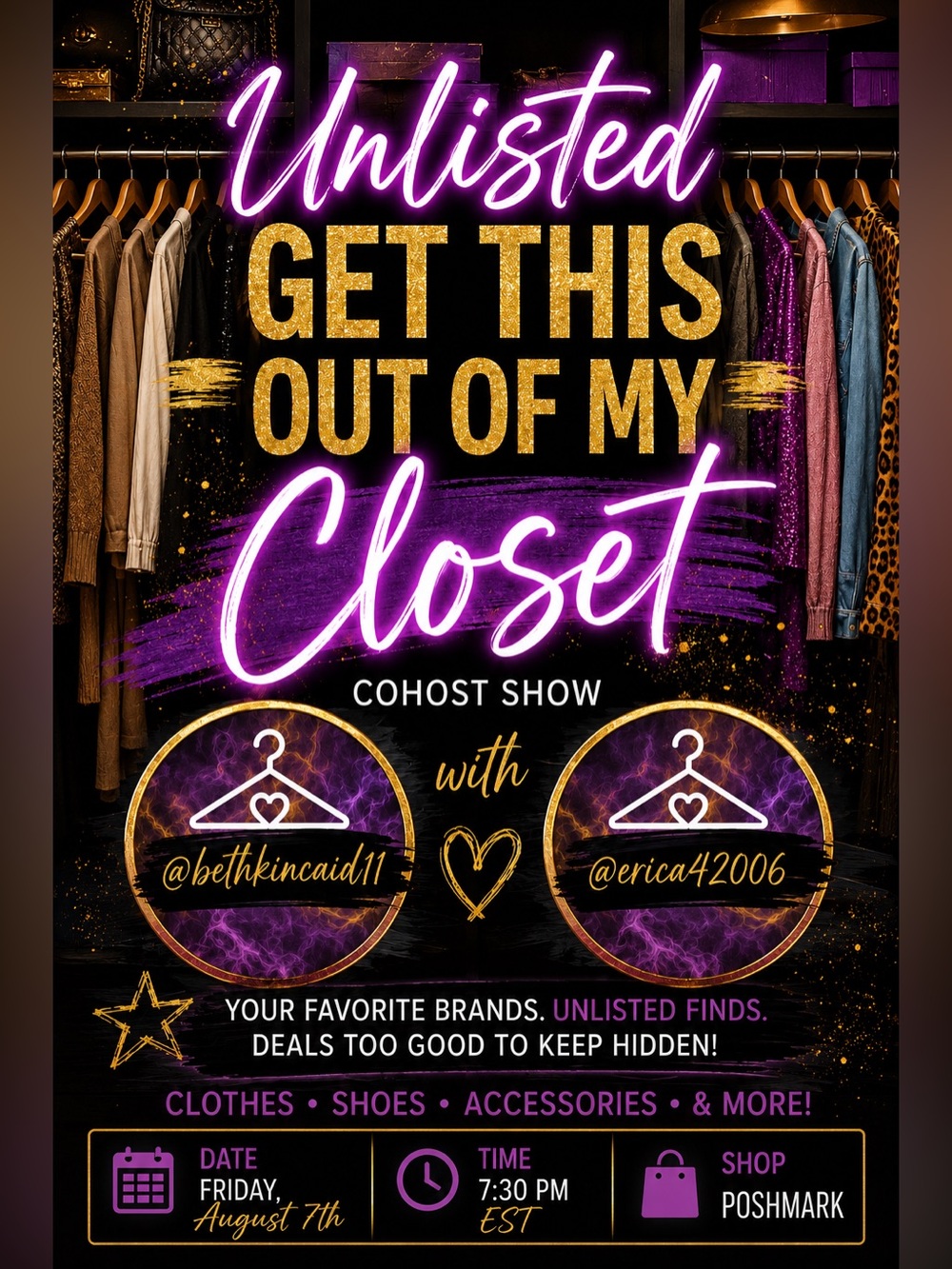 Co-host Show Flyer @bethkincaid11